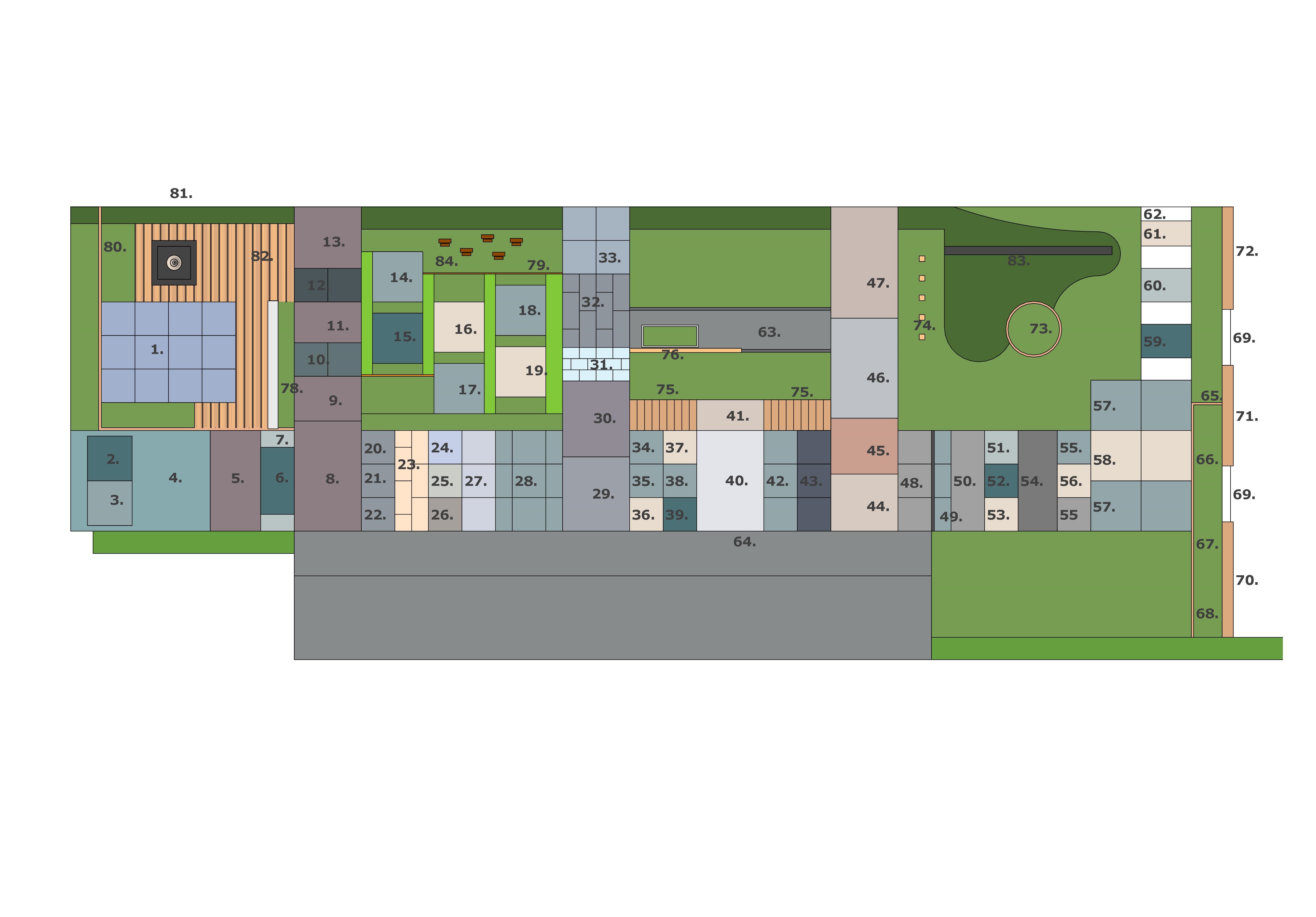 Showtuin plattegrond